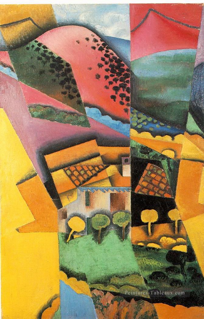 paysage à Ceret 1913 Juan Gris Peintures à l'huile